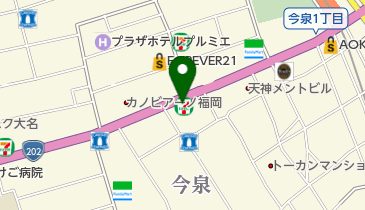 セブンイレブン 福岡今泉1丁目店の地図画像