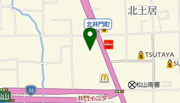 セブンイレブン HARUYA松山北井門2丁目店の地図画像