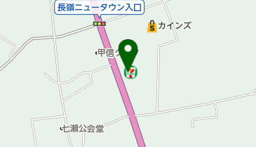 セブンイレブン 中野市七瀬店の地図画像