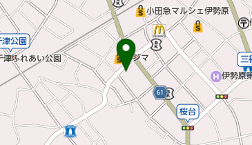 セブンイレブン 伊勢原桜台1丁目店の地図画像