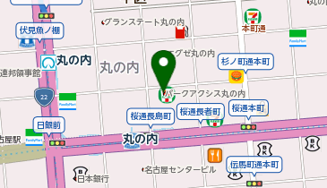 セブンイレブン 名古屋丸の内2丁目店の地図画像