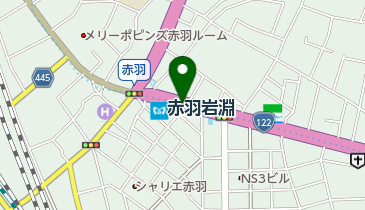 セブン銀行 東京メトロ 南北線 赤羽岩淵駅 共同出張所の地図画像