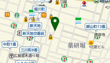 セブンイレブン 広島流川店の地図画像