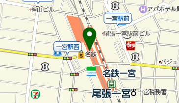 セブン銀行 名古屋鉄道 一宮駅 共同出張所」(一宮市-セブン銀行