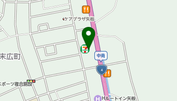 セブンイレブン 矢板中南店の地図画像