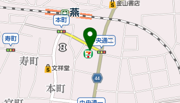 セブンイレブン 燕中央通店の地図画像