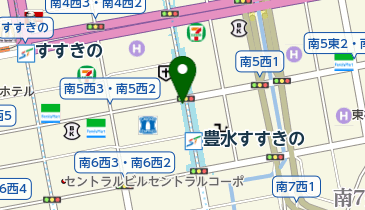 セブン銀行 札幌市営地下鉄 東豊線 豊水すすきの駅 共同出張所の地図画像