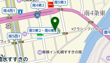 セブンイレブン 札幌南5条東店の地図画像