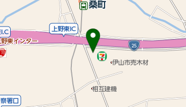 セブンイレブン 伊賀四十九町北店の地図画像