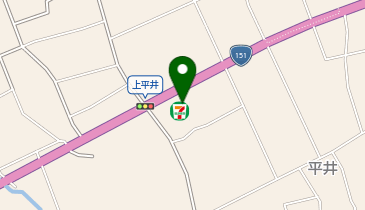 セブンイレブン 新城上平井店の地図画像