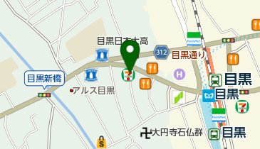 セブンイレブン 下目黒1丁目店の地図画像
