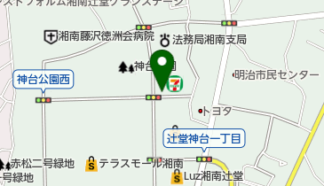 セブンイレブン 藤沢辻堂北口大通り店の地図画像