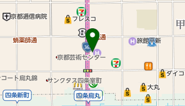 セブンイレブン 京都烏丸錦店の地図画像