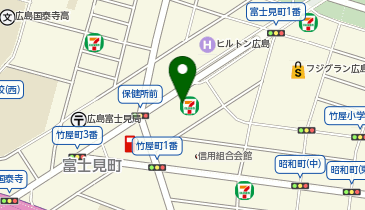 セブンイレブン 広島宝町南店の地図画像
