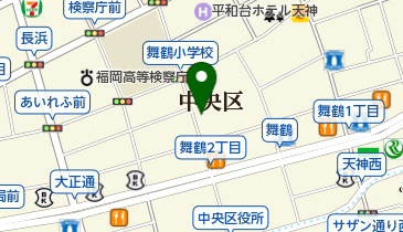 セブンイレブン 福岡舞鶴1丁目店の地図画像