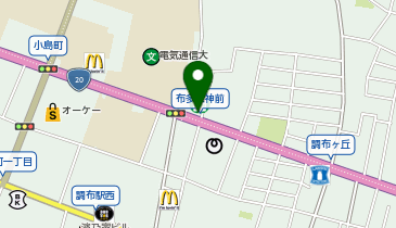 セブンイレブン 調布ヶ丘1丁目店の地図画像