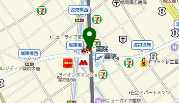 セブンイレブン 西鉄薬院駅ビル店の地図画像