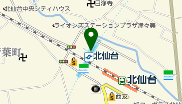セブン銀行 仙台市地下鉄 南北線 北仙台駅 共同出張所の地図画像