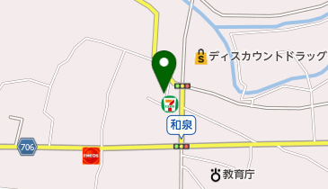 セブンイレブン 筑後和泉店の地図画像