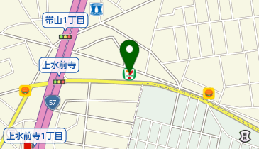 セブンイレブン 熊本上水前寺2丁目店の地図画像