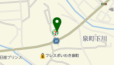 セブンイレブン いわき泉薬師前店の地図画像