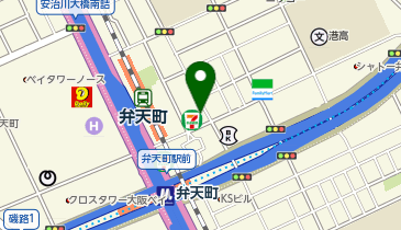 セブンイレブン 大阪弁天町駅前店の地図画像