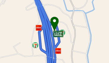 セブンイレブン 九州道山江SA下り店の地図画像