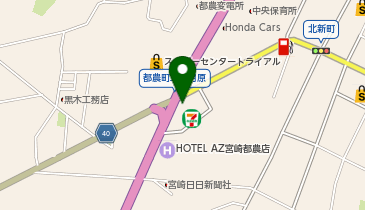 セブンイレブン 都農三日月原店の地図画像