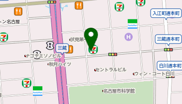 セブンイレブン 名古屋栄2丁目店の地図画像