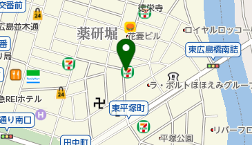 セブンイレブン 広島弥生通り店の地図画像