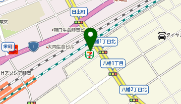 セブンイレブン 静岡八幡1丁目店の地図画像
