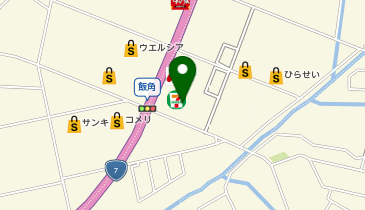セブンイレブン 胎内中条店の地図画像