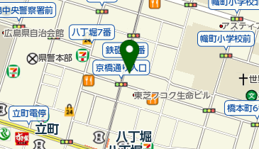 セブンイレブン 広島鉄砲町北店の地図画像