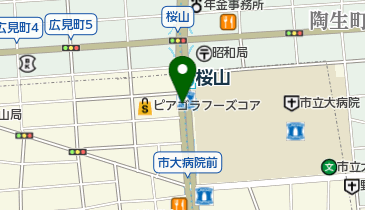 セブン銀行 名古屋市営地下鉄 桜通線 桜山駅 共同出張所の地図画像