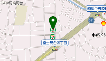 セブンイレブン 練馬富士見台4丁目店の地図画像