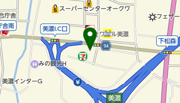 セブンイレブン 美濃インター店の地図画像