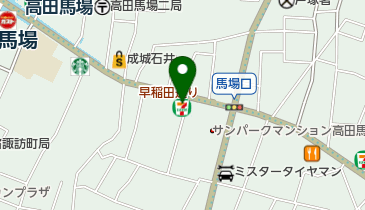 セブンイレブン 高田馬場1丁目店の地図画像