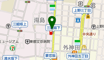 セブンイレブン 文京湯島3丁目店の地図画像