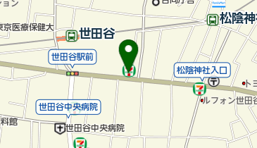 セブンイレブン 世田谷4丁目店の地図画像
