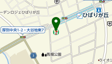 セブンイレブン 札幌ひばりが丘店の地図画像