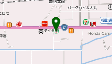 セブンイレブン 熊本大津バイパス店の地図画像