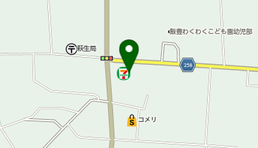 セブンイレブン 飯豊萩生店の地図画像