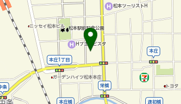 セブンイレブン 松本本庄1丁目店の地図画像