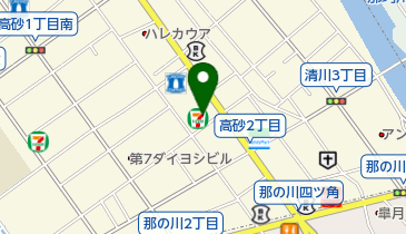 セブンイレブン 福岡高砂2丁目店の地図画像