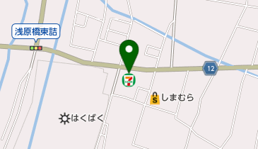 セブンイレブン 中央市西花輪店の地図画像