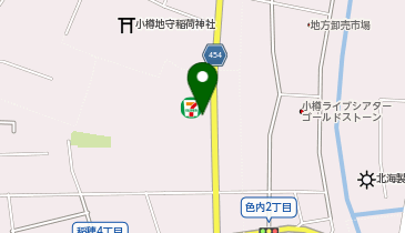セブンイレブン 小樽稲穂5丁目店の地図画像