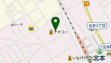 セブン銀行 ヤオコー 北本中央店 共同出張所の地図画像