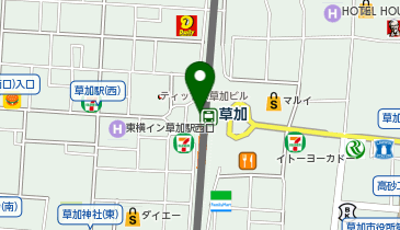 セブンイレブン 草加VARIE店の地図画像
