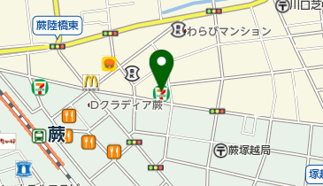 セブンイレブン 川口芝新町店の地図画像