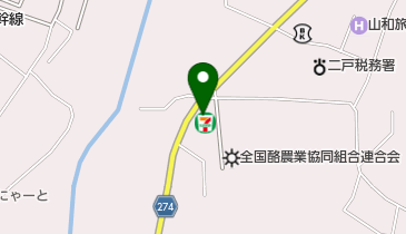 セブンイレブン 二戸石切所店の地図画像